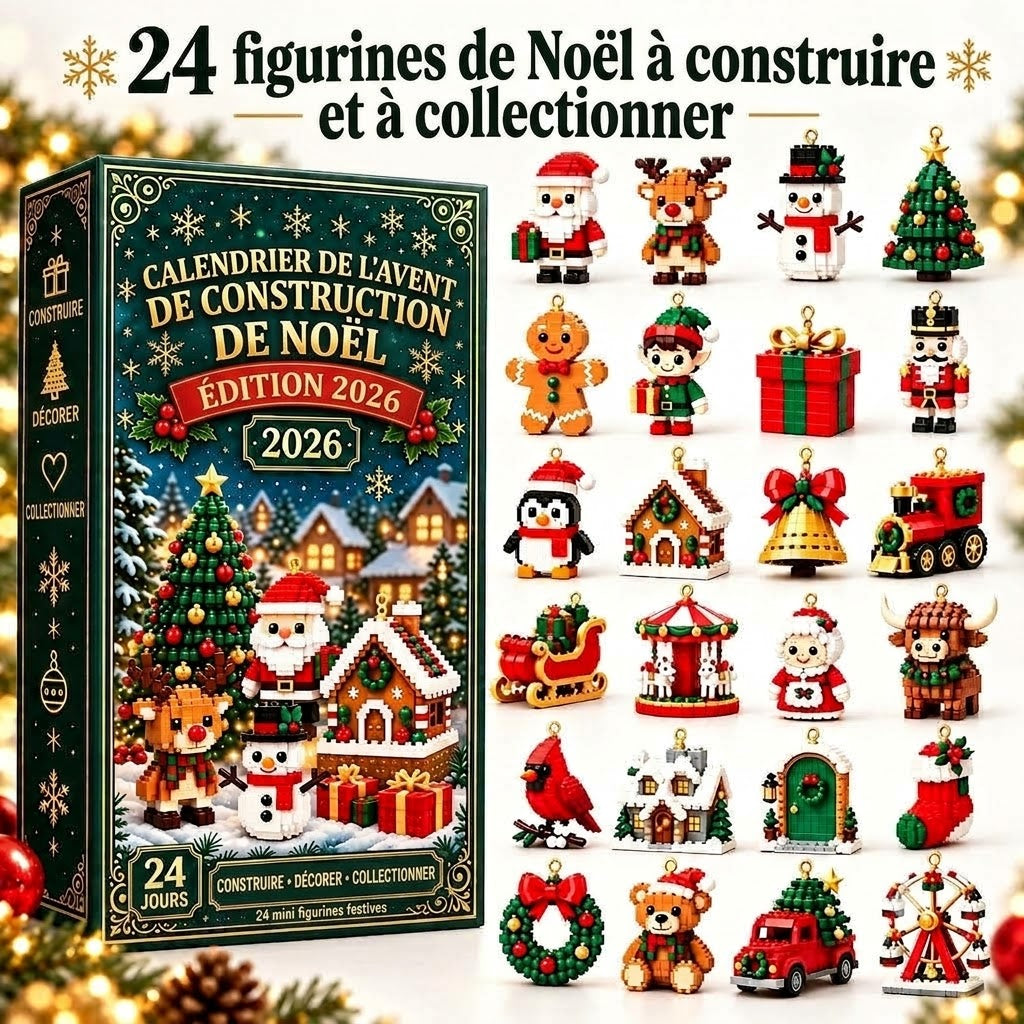 Construction de Noël – Construisez une nouvelle figurine de Noël chaque jour jusqu'au réveillon