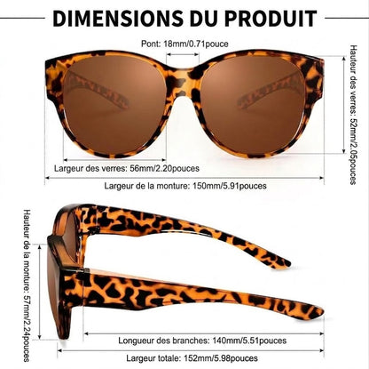 🕶 Nouvelles lunettes de soleil œil de chat oversize – Verres polarisés & Protection UV400