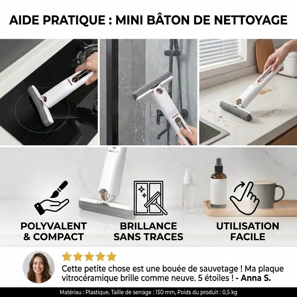 Bâtonnets de nettoyage mini pratiques – Brosses de nettoyage multifonctions pour coins et interstices difficiles d'accès