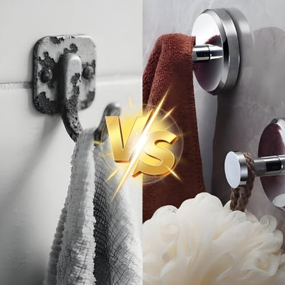 [2 Pièces] Crochets à ventouse puissants - Crochets muraux auto-adhésifs sans perçage