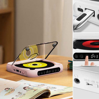 Lecteur CD Portable avec Bluetooth – Discman Rechargeable pour Voiture et Voyages (Anti-Choc)