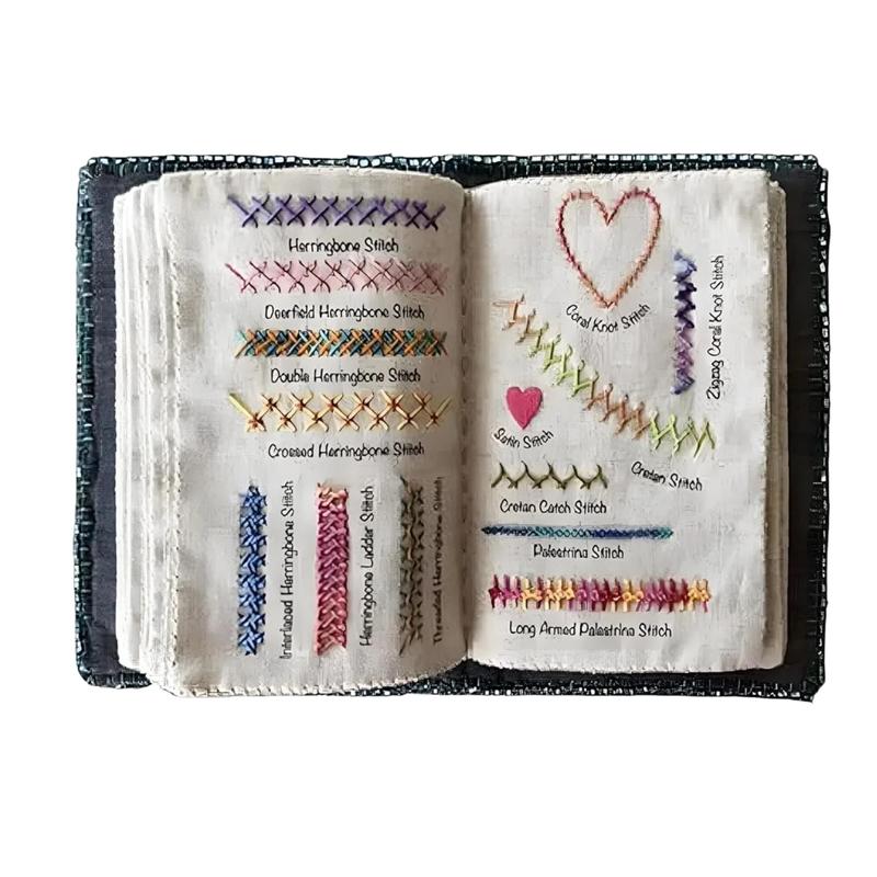 🌈Idéal pour débutants💕 Livret d'apprentissage des points de broderie