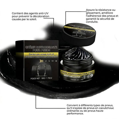 Crème d'entretien pour pneus de voiture