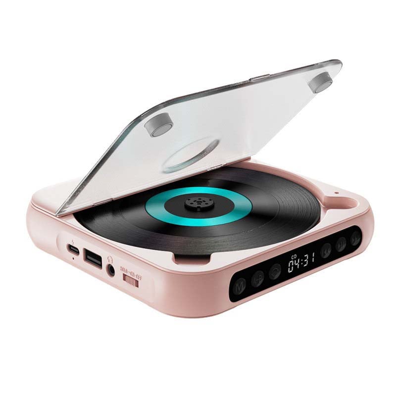 Lecteur CD Portable avec Bluetooth – Discman Rechargeable pour Voiture et Voyages (Anti-Choc)