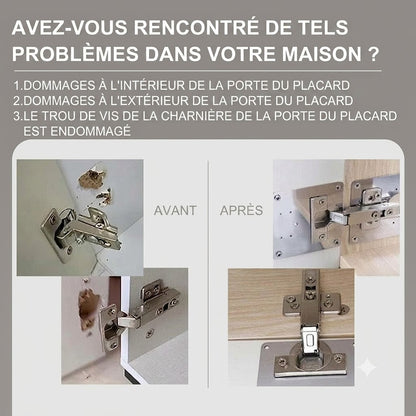 Kit de réparation pour charnières de placard