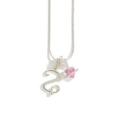 Élégant collier avec pendentif cœur