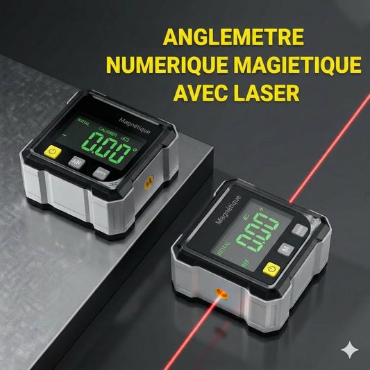 Goniomètre laser magnétique numérique