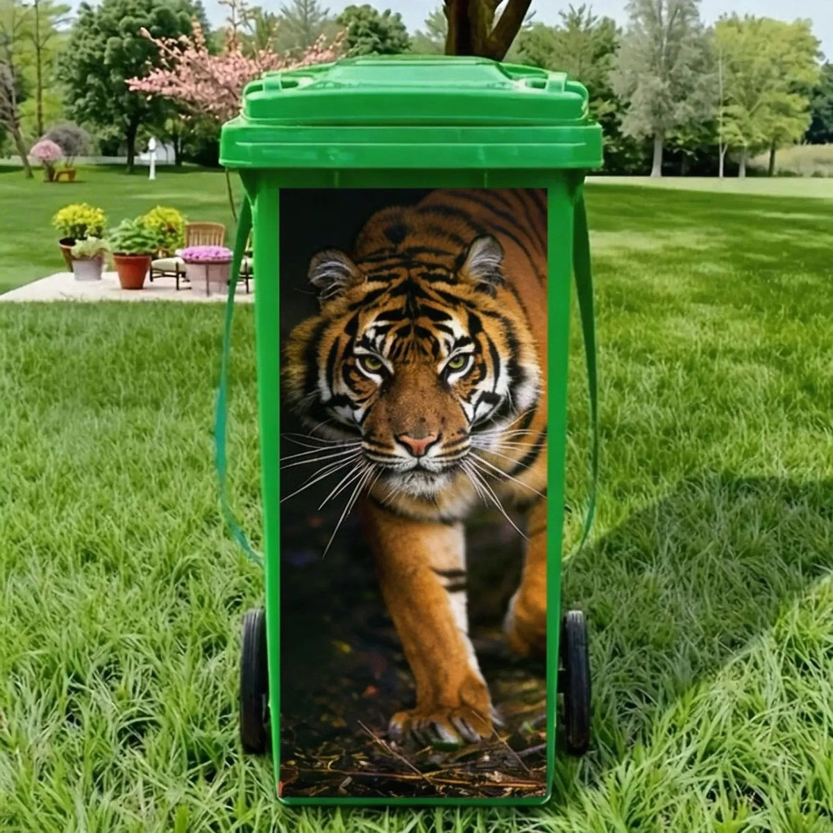 Autocollants créatifs pour poubelles – Motifs de dessins animés colorés