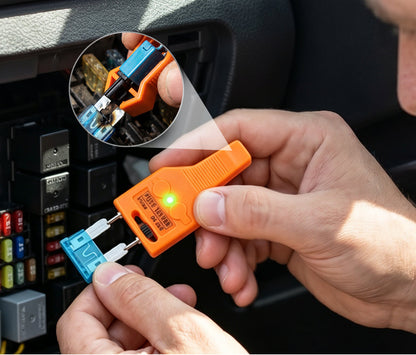 Testeur et extracteur de fusibles de voiture 2-en-1 – Contrôle rapide et remplacement facile