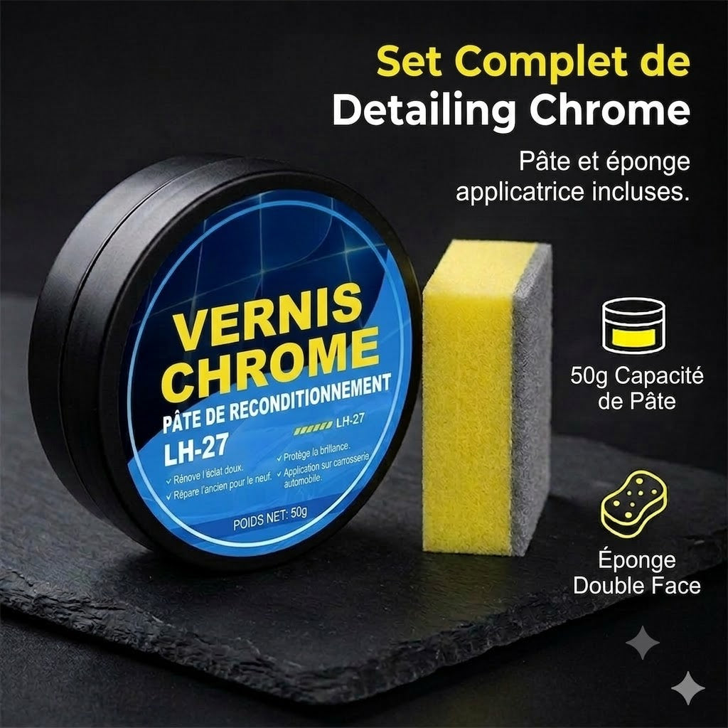 Pâte de réparation pour placage chrome