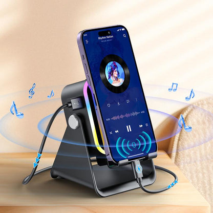 Haut-parleur à induction sans fil et support de téléphone