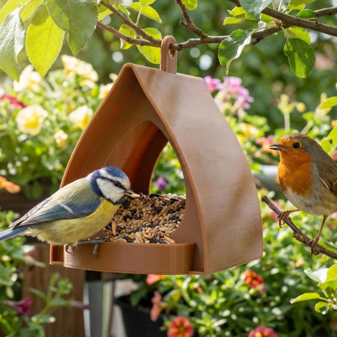 Mangeoire suspendue pour oiseaux – Grande capacité, idéale pour le jardin et le balcon