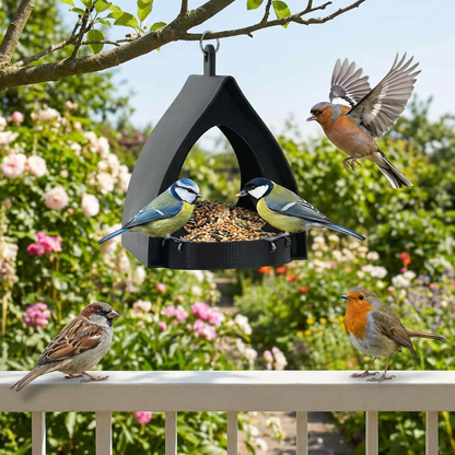 Mangeoire suspendue pour oiseaux – Grande capacité, idéale pour le jardin et le balcon