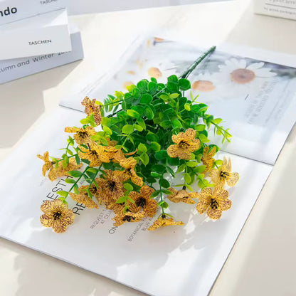 Fleur artificielle résistante aux UV - 4 pièces