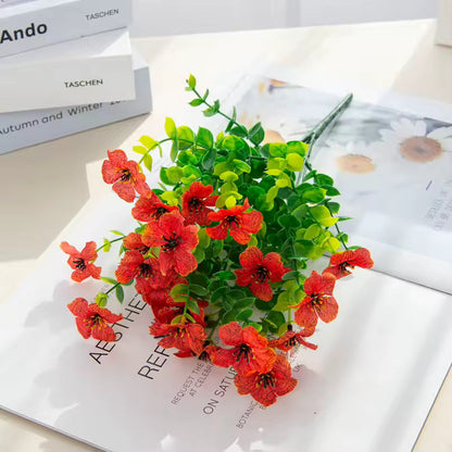 Fleur artificielle résistante aux UV - 4 pièces