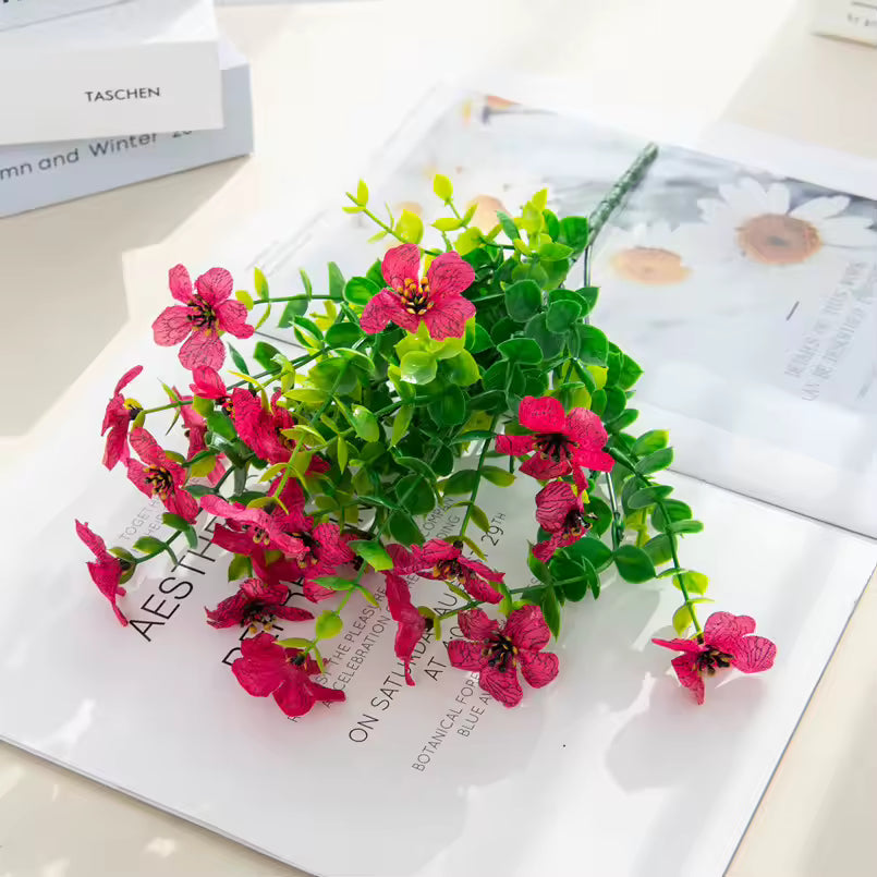 Fleur artificielle résistante aux UV - 4 pièces