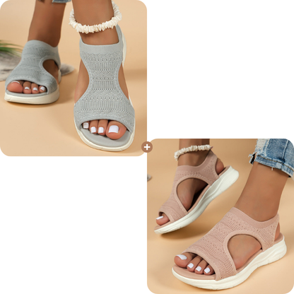 Sandales plates confortables et respirantes