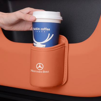 Porte-café à emporter en cuir - Porte-gobelet portable avec clip