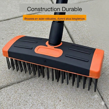 🧹Kit de brosses à joints pour carrelage – Outil de jardin 3-en-1 pour terrasse et allée