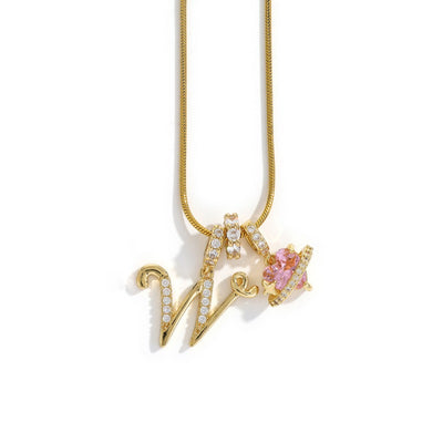 Élégant collier avec pendentif cœur