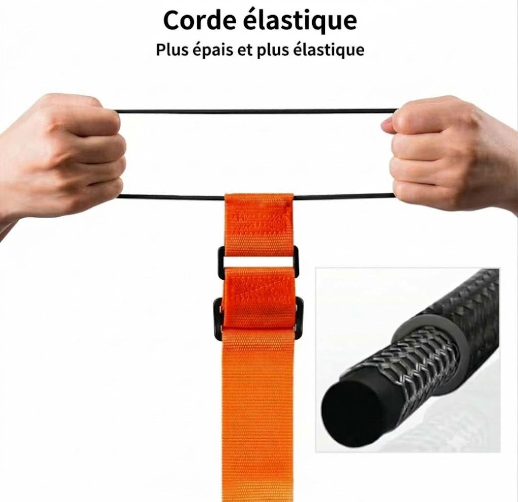 Lot de 2 sangles de bagage multifonctions
