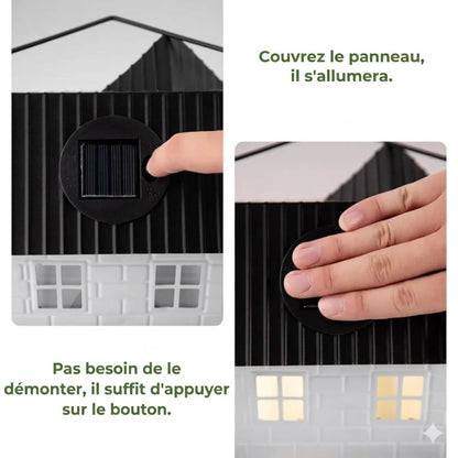 🕊️ Nichoir à oiseaux à énergie solaire - Éclairage automatique