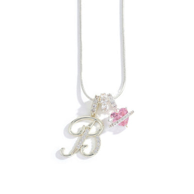 Élégant collier avec pendentif cœur