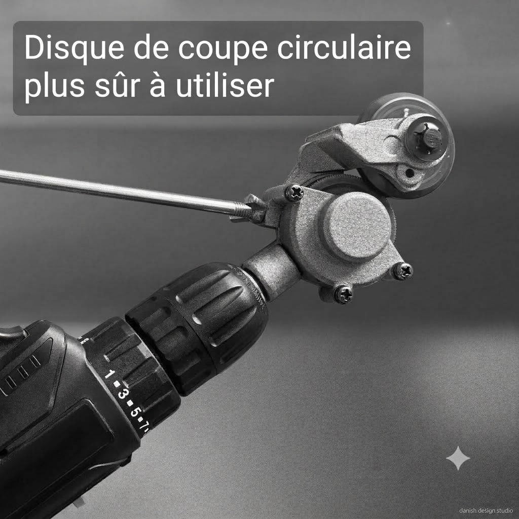 Embout grignoteuse pour perceuse – Cisaille à tôle électrique et découpeuse de plaques de métal