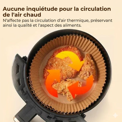 Paniers en papier cuisson pour Airfryer - [100 pièces]