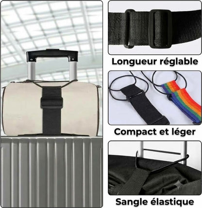 Lot de 2 sangles de bagage multifonctions