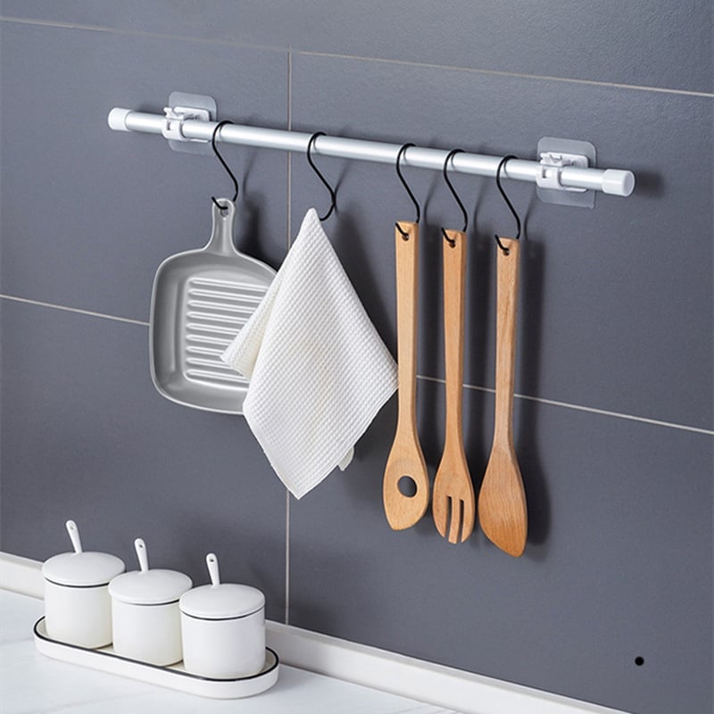 Supports de tringle à rideaux réglables sans clous (Lot de 2)