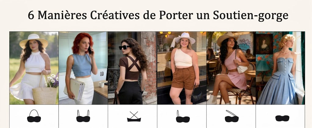 Soutien-gorge sans bretelles effet push-up