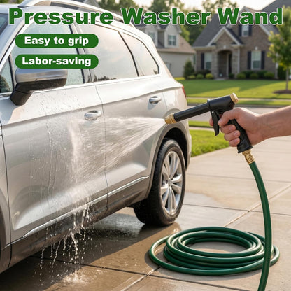 🏆 Nettoyeur haute pression / Jet haute pression 💦 Poignée ergonomique • Buse de pression – Lavage de voiture puissant 🚗 et arrosage du jardin 🌻 Facile et simple à utiliser ! 👍