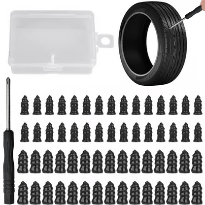 🔩 Lot de 60 Clous de Réparation de Pneus en 2 Tailles