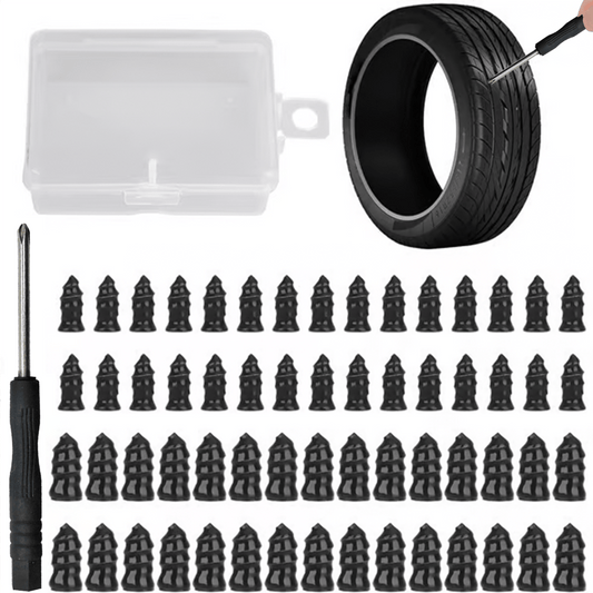 🔩 Lot de 60 Clous de Réparation de Pneus en 2 Tailles