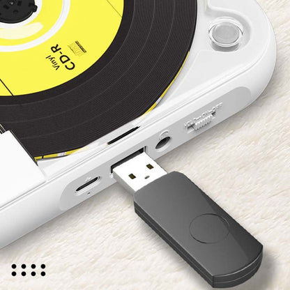 Lecteur CD Portable avec Bluetooth – Discman Rechargeable pour Voiture et Voyages (Anti-Choc)