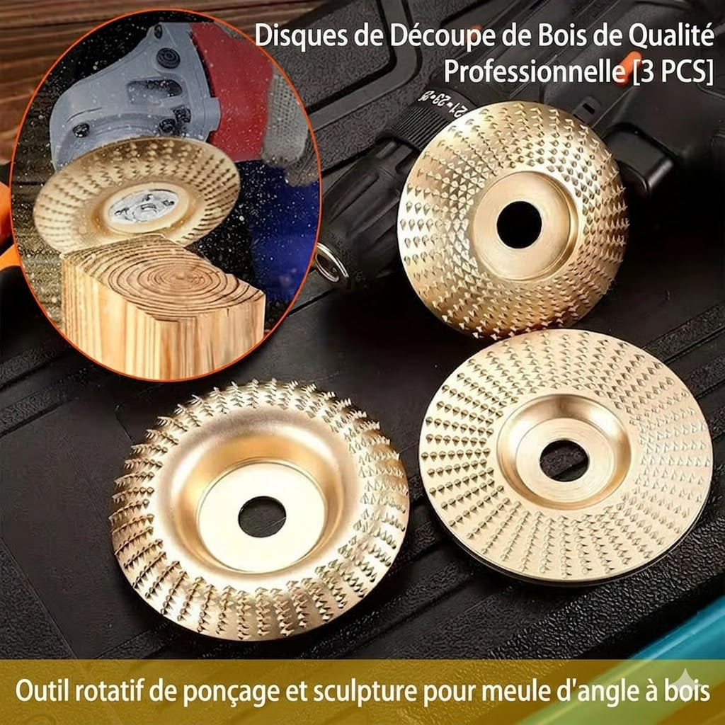⚙️ Disques de meulage pour le travail du bois – Coupe rapide, tranchants et durables, adaptés aux meuleuses d'angle