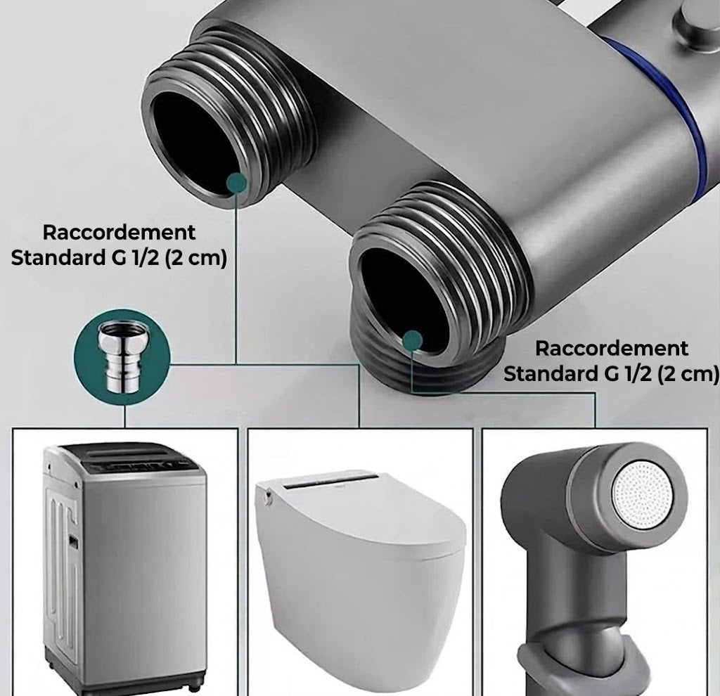 Kit de douchette bidet de luxe pour toilettes