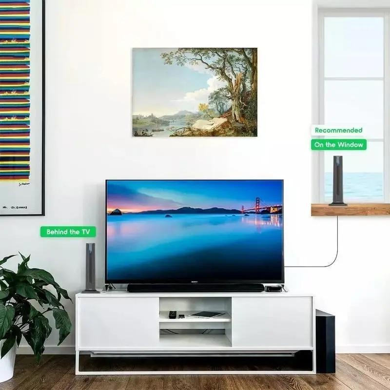 Antenne TV HD intérieure 4K / 1080P