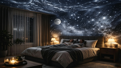 🔌 Veilleuse projecteur d'étoiles et d'océan HD Plug-and-play 🥳⭐