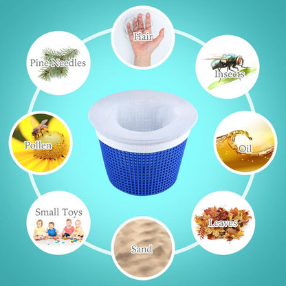 💥 🔥 Offre limitée : 2 ACHETÉS + 1 OFFERT ! ✨ Kit de nettoyage pour panier skimmer de piscine – Nettoyage facile et efficace (1 lot de 10 pcs)