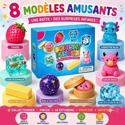 Boîte Squishy Drôle & Mignonne – Le best-seller populaire de la boîte mystère magique !