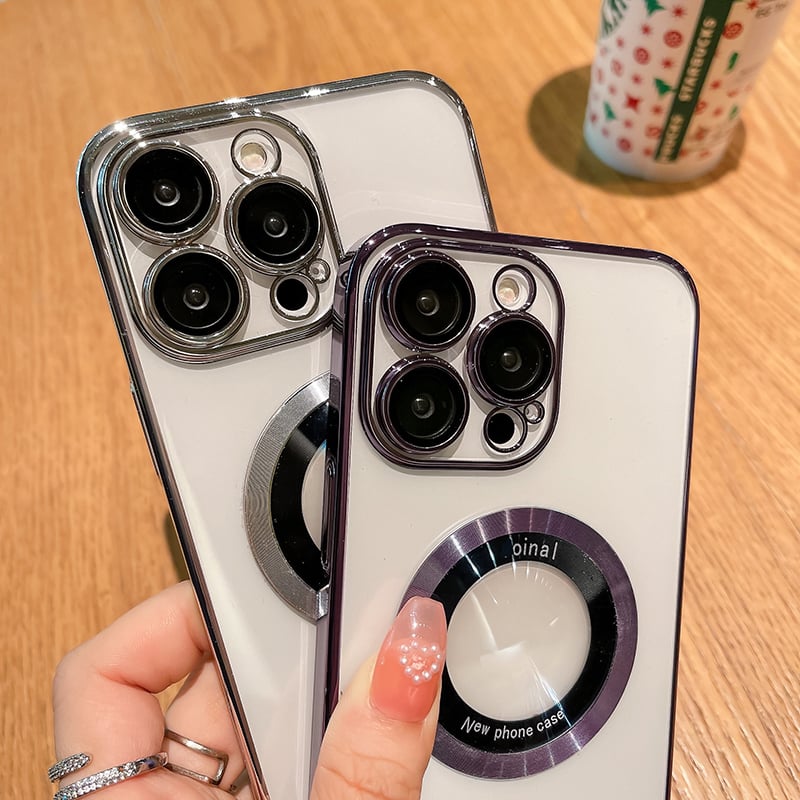 Coque MagSafe pour iPhone [Modèle] - Transparente (Magnétique)