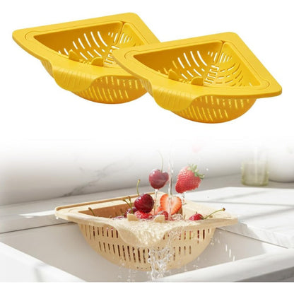 Passoire d'angle magnétique pour évier – Panier à déchets pour évier