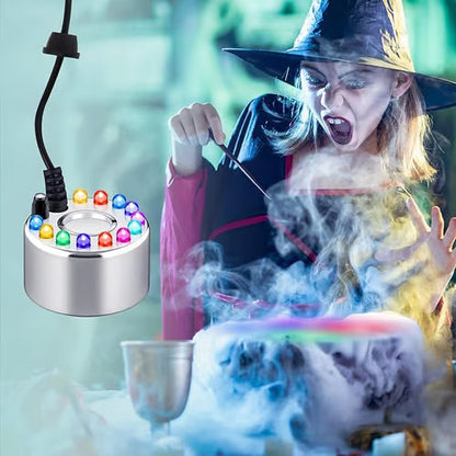 Brumisateur à ultrasons 12 LED – Crée une brume fraîche et une lumière colorée