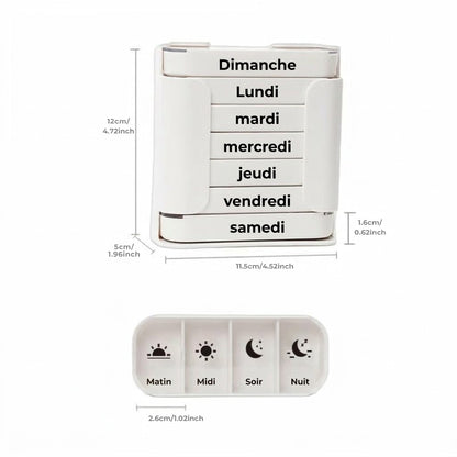 Pilulier hebdomadaire 7 jours