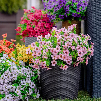 Fleur artificielle résistante aux UV - 4 pièces