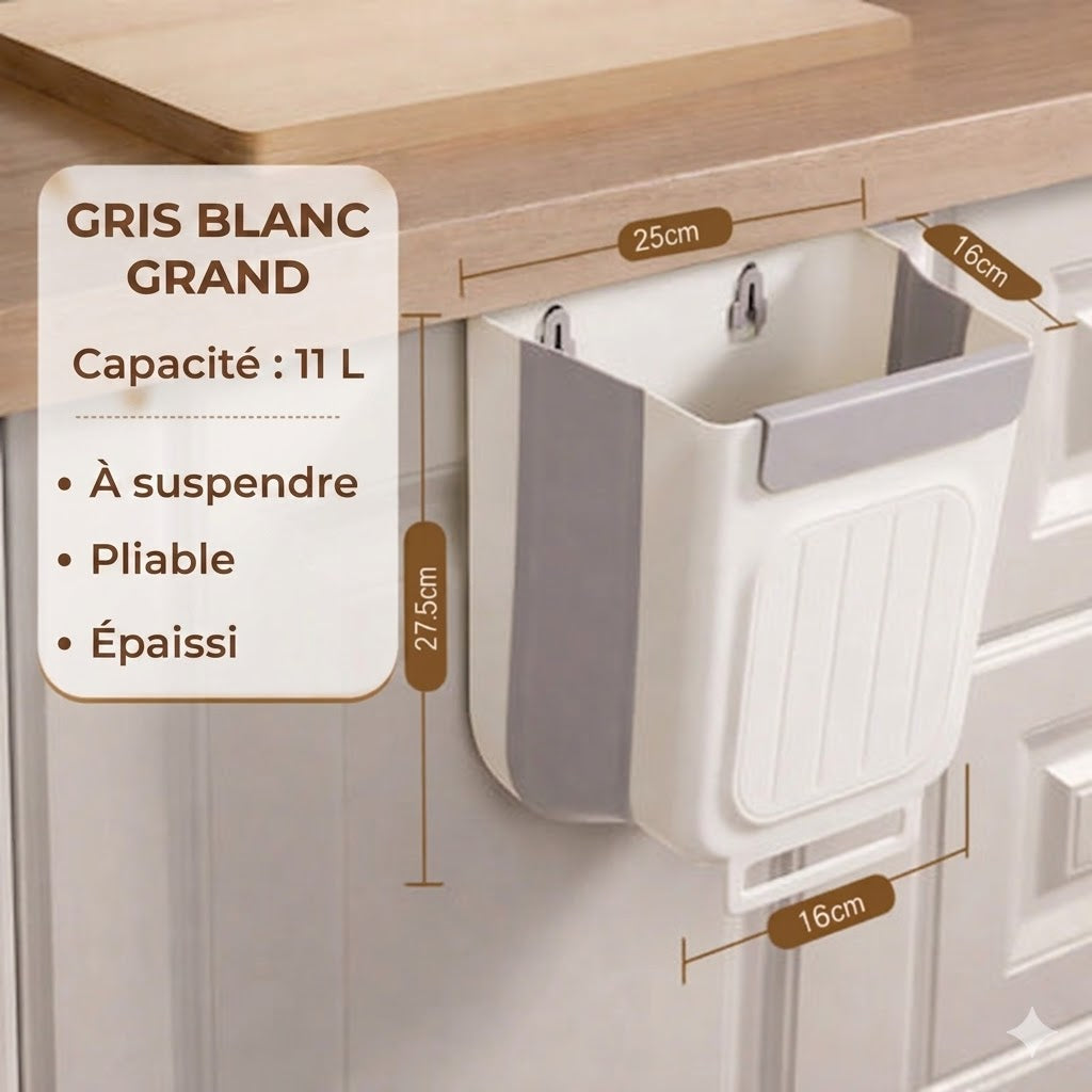 Poubelle pliable gain de place