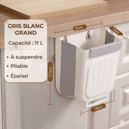 Poubelle pliable gain de place