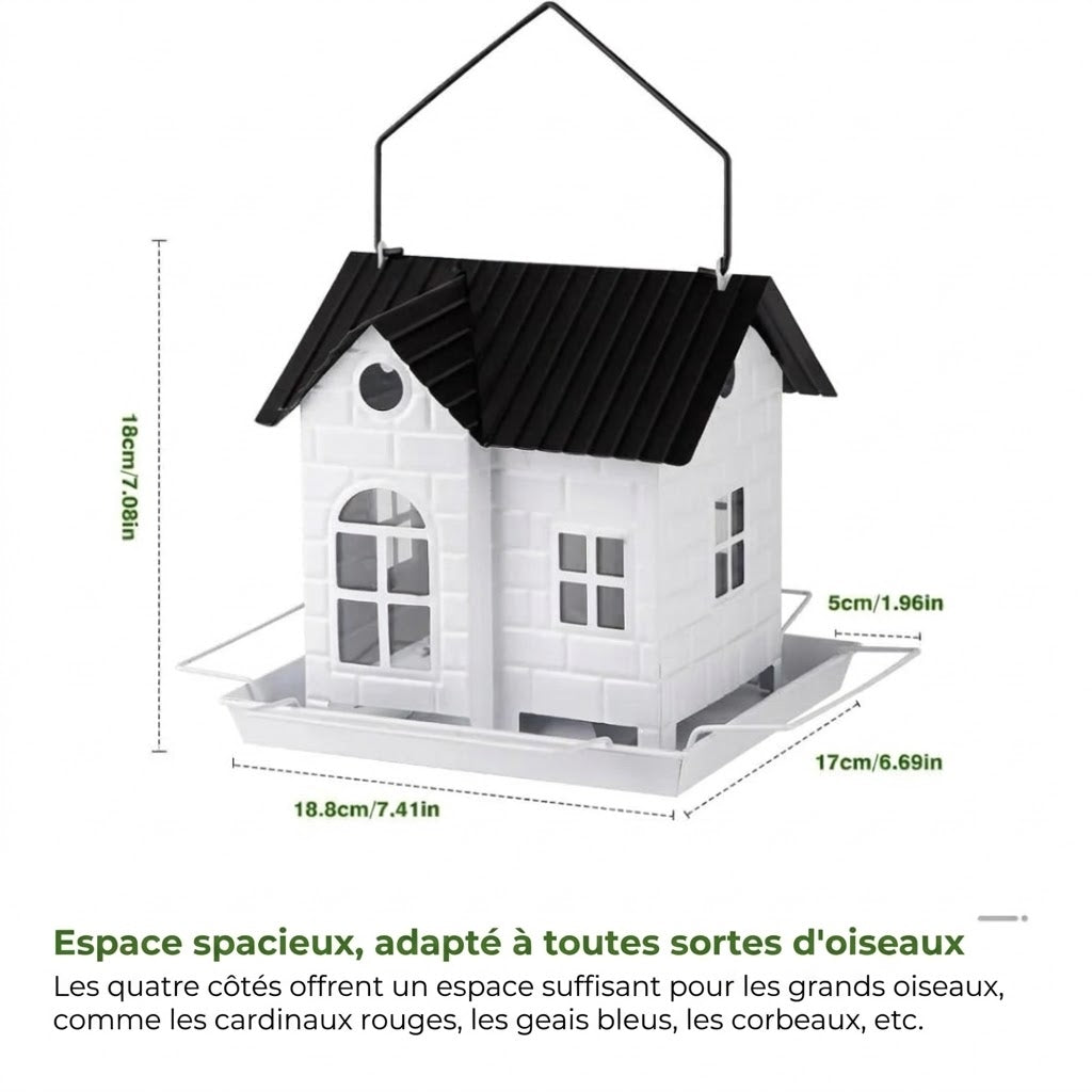🕊️ Nichoir à oiseaux à énergie solaire - Éclairage automatique